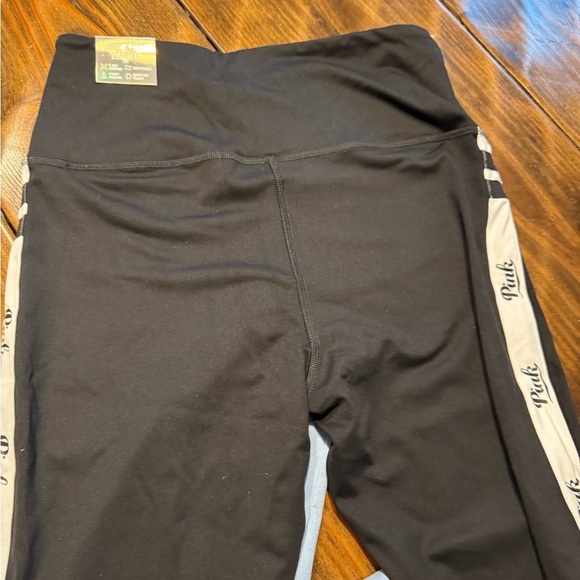 NWT PINK Victoria Secret High Waisted Lt Blue/Black/White Legging Size M (2016) - Picture 8 of 9